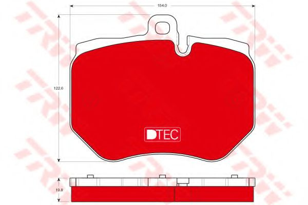 Set placute frana,frana disc AUDI Q7 (4L) (2006 - 2015) TRW GDB1848DTE piesa NOUA