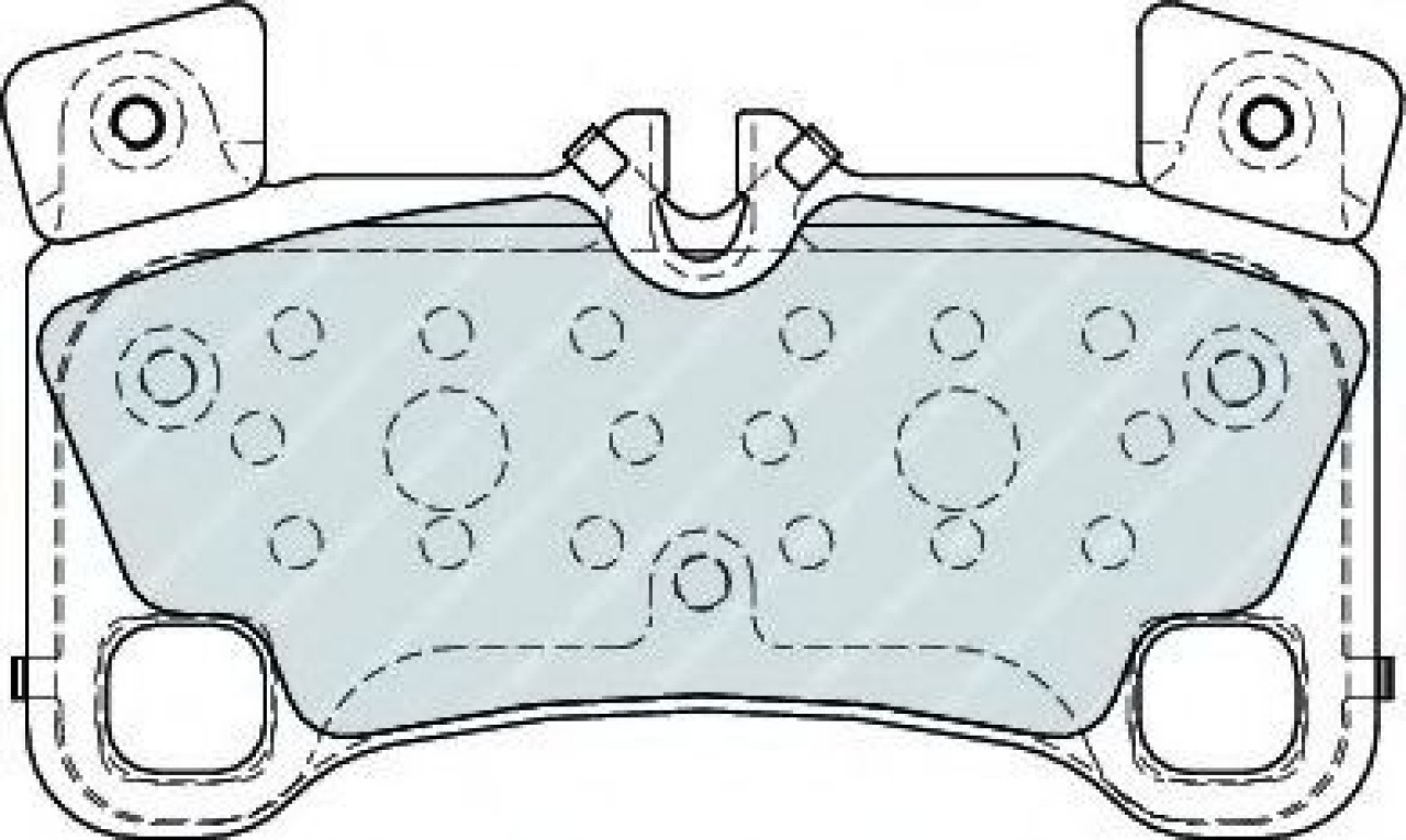 Set placute frana,frana disc AUDI Q7 (4L) (2006 - 2015) FERODO FDB4065 piesa NOUA