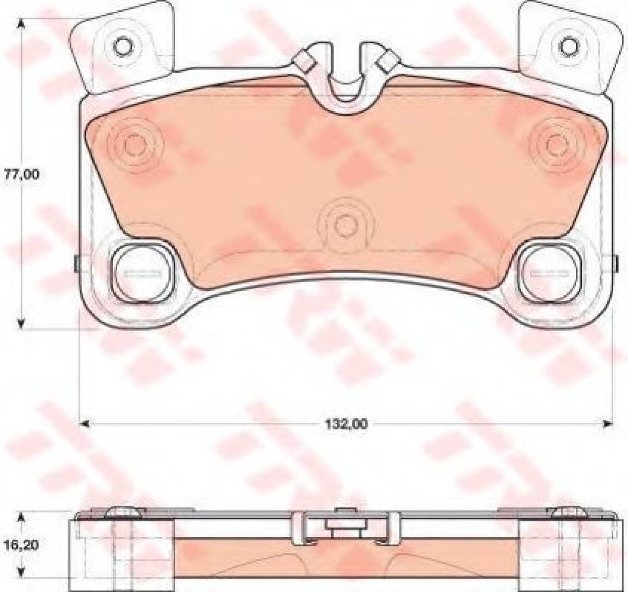 Set placute frana,frana disc AUDI Q7 (4L) (2006 - 2015) TRW GDB1775 piesa NOUA