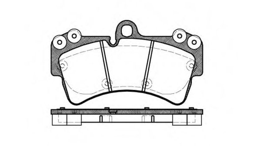 Set placute frana,frana disc AUDI Q7 (4L) (2006 - 2015) REMSA 0995.00 piesa NOUA