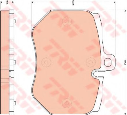 Set placute frana,frana disc AUDI Q7 (4L) (2006 - 2015) TRW GDB1848 piesa NOUA