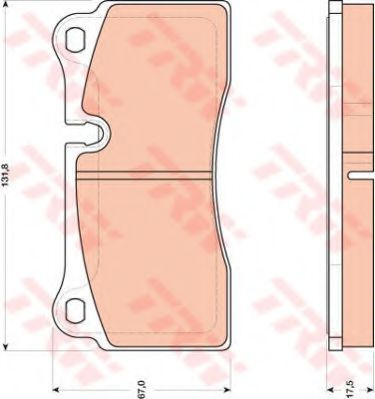 Set placute frana,frana disc AUDI Q7 (4L) (2006 - 2015) TRW GDB1816 piesa NOUA