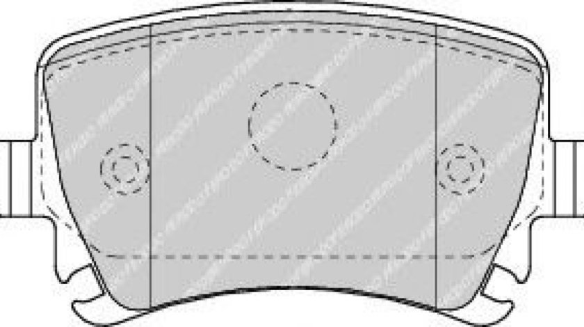 Set placute frana,frana disc AUDI TT (8J3) (2006 - 2014) FERODO FDB1636 piesa NOUA