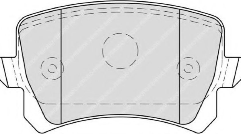 Set placute frana,frana disc AUDI TT (8J3) (2006 - 2014) FERODO FDB4058 piesa NOUA