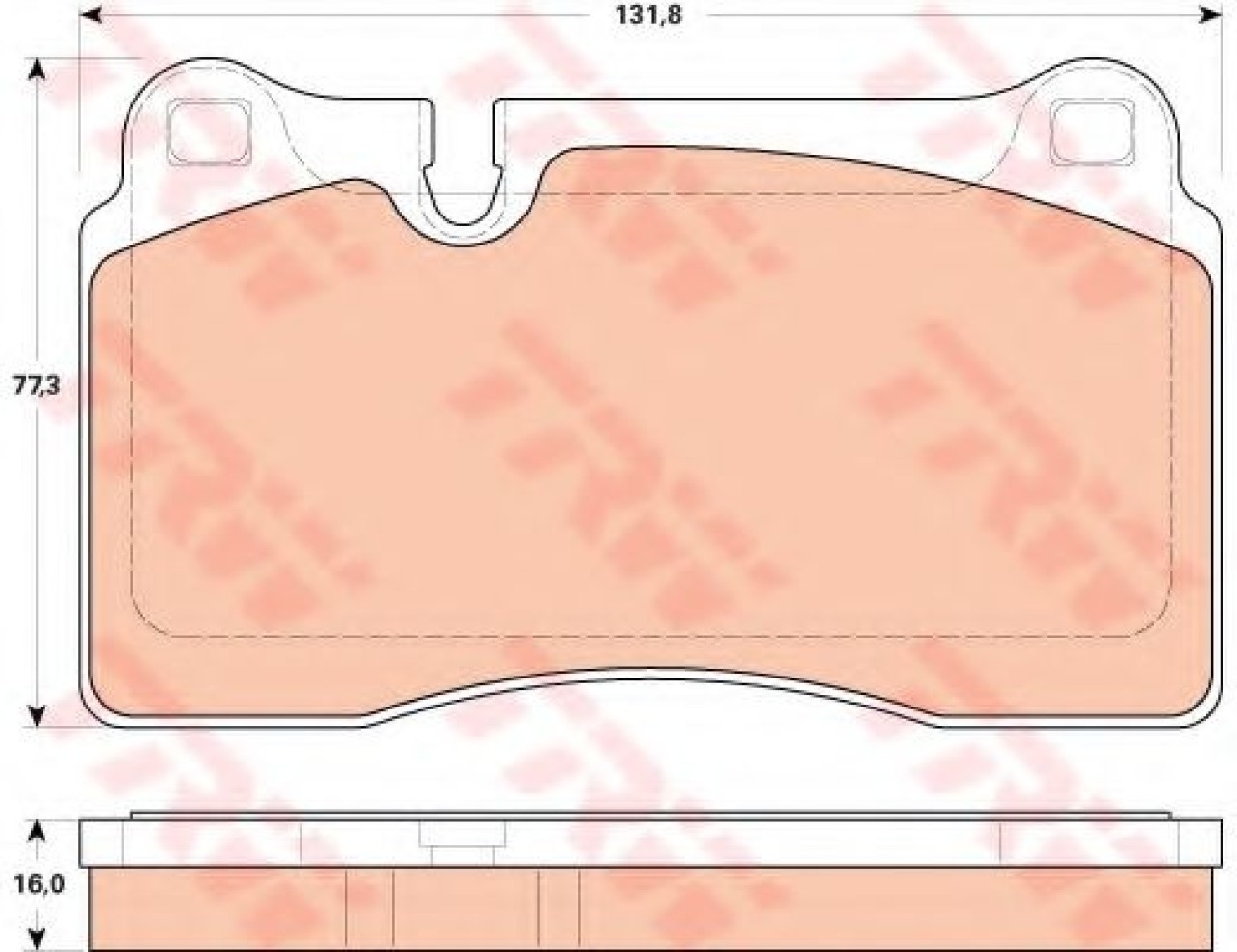 Set placute frana,frana disc AUDI TT (8J3) (2006 - 2014) TRW GDB1912 piesa NOUA