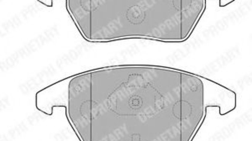 Set placute frana,frana disc AUDI TT (8J3) (2006 - 2014) DELPHI LP1837 produs NOU