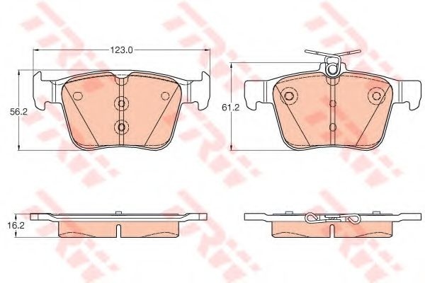 Set placute frana,frana disc AUDI TT (FV3) (2014 - 2016) TRW GDB1957 piesa NOUA