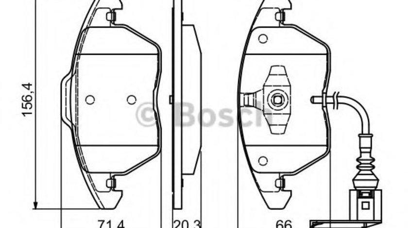 Set placute frana,frana disc AUDI TT Roadster (8J9) (2007 - 2014) BOSCH 0 986 424 797 produs NOU