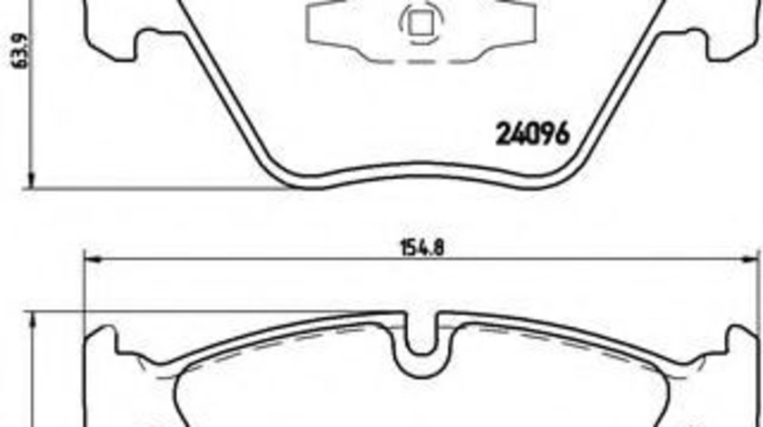 Set placute frana,frana disc BMW Seria 1 Cupe (E82) (2007 - 2013) BREMBO P 06 040 piesa NOUA