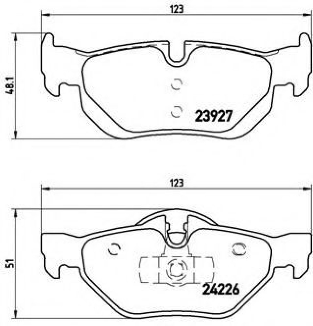 Set placute frana,frana disc BMW Seria 1 Cupe (E82) (2007 - 2013) BREMBO P 06 038 piesa NOUA