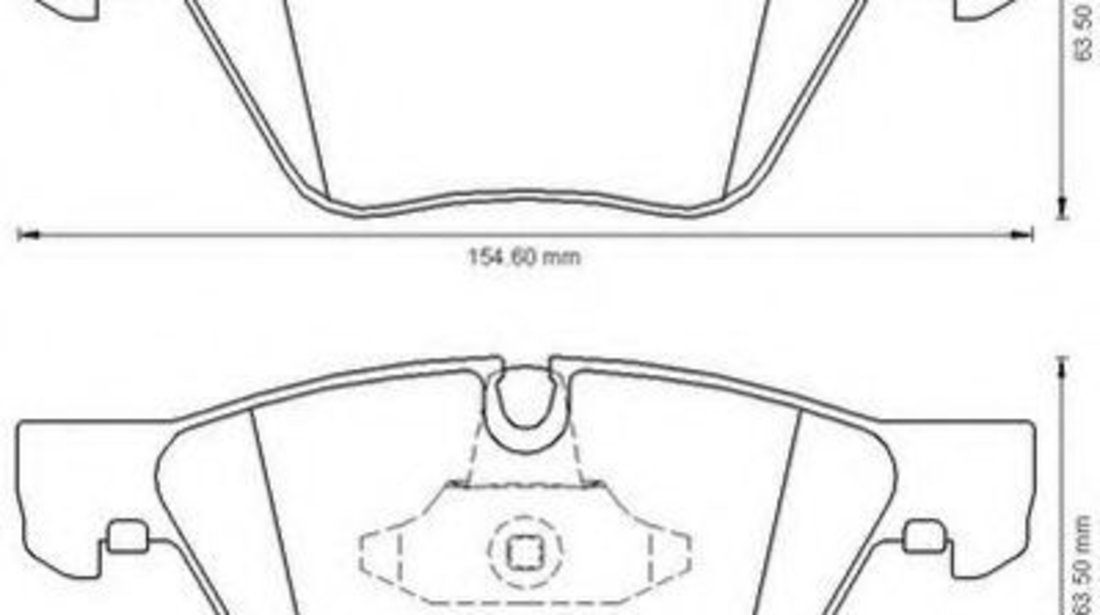 Set placute frana,frana disc BMW Seria 1 Cupe (E82) (2007 - 2013) JURID 573151J piesa NOUA