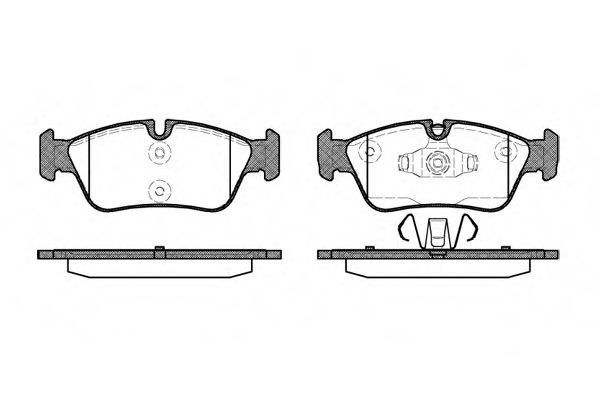 Set placute frana,frana disc BMW Seria 1 Cupe (E82) (2007 - 2013) REMSA 0384.60 piesa NOUA
