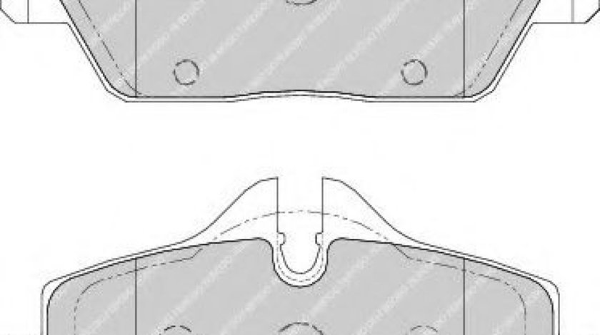 Set placute frana,frana disc BMW Seria 1 Cupe (E82) (2007 - 2013) FERODO FDB1747 piesa NOUA