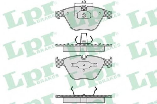 Set placute frana,frana disc BMW Seria 1 Cupe (E82) (2007 - 2013) LPR 05P1193 piesa NOUA