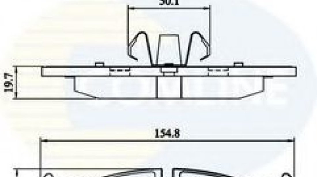 Set placute frana,frana disc BMW Seria 1 Cupe (E82) (2007 - 2013) COMLINE CBP02011 piesa NOUA