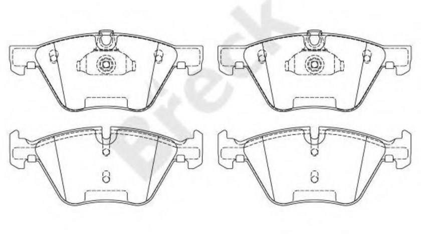 Set placute frana,frana disc BMW Seria 1 (E81) (2006 - 2012) Break 23794 00 701 00 piesa NOUA