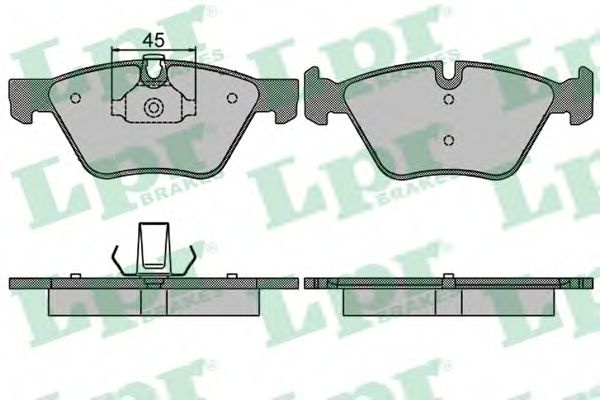 Set placute frana,frana disc BMW Seria 1 (E81) (2006 - 2012) LPR 05P1512 piesa NOUA