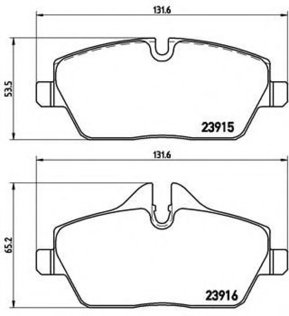 Set placute frana,frana disc BMW Seria 1 (E81) (2006 - 2012) BREMBO P 06 034 piesa NOUA