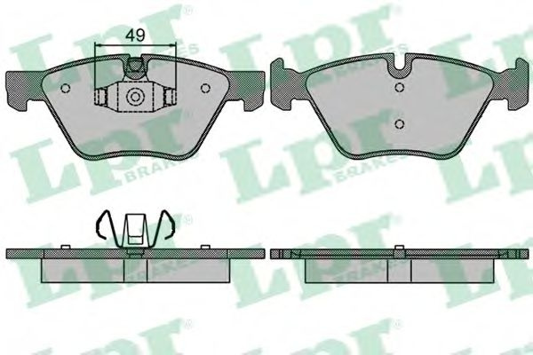 Set placute frana,frana disc BMW Seria 1 (E81) (2006 - 2012) LPR 05P1511 piesa NOUA