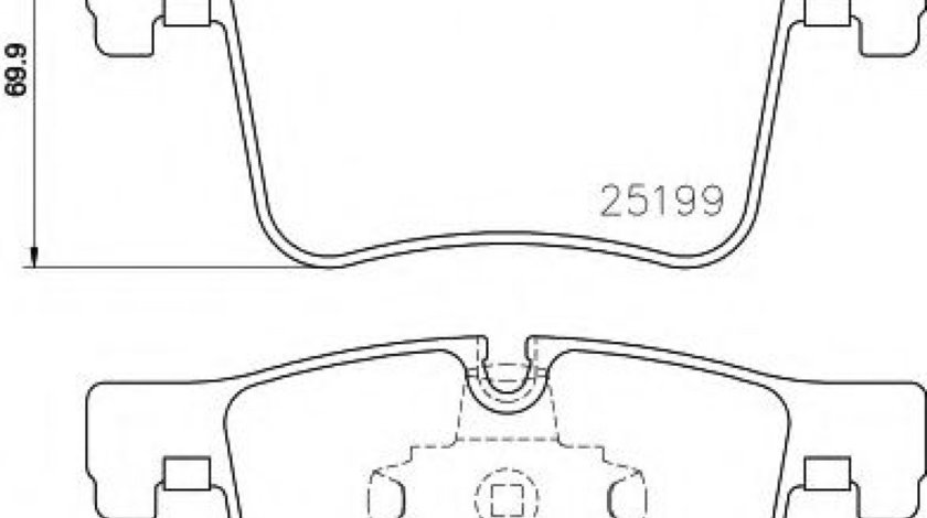 Set placute frana,frana disc BMW Seria 1 (F21) (2011 - 2016) HELLA PAGID 8DB 355 015-781 piesa NOUA