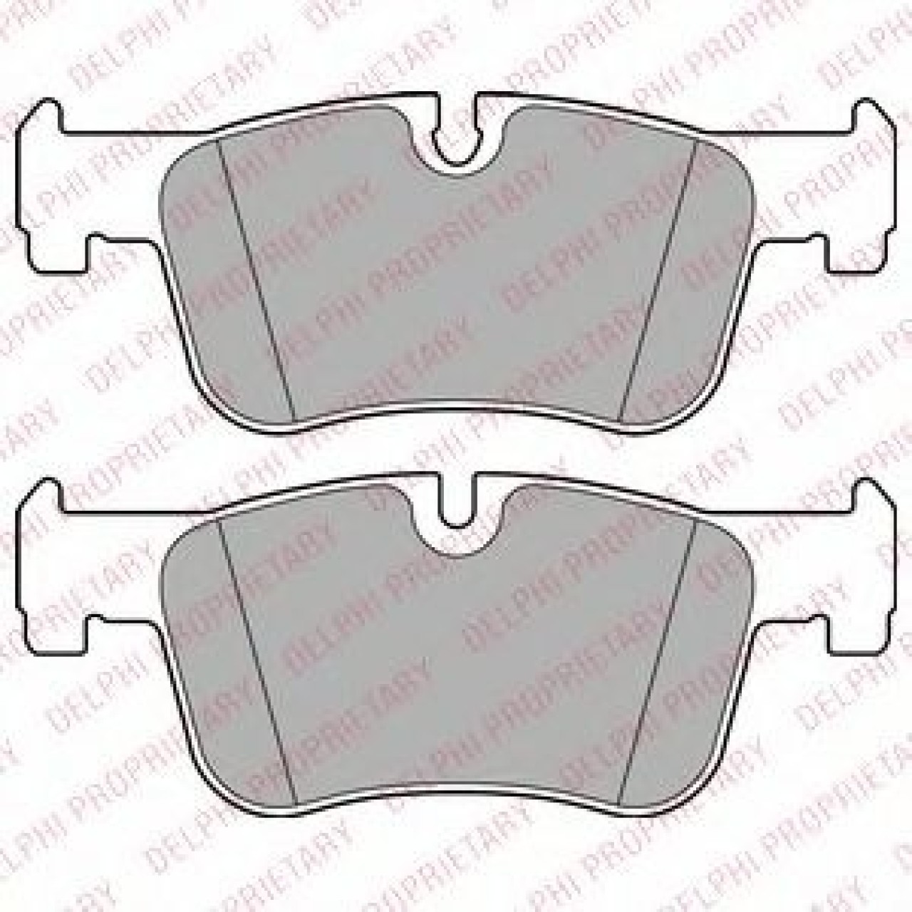 Set placute frana,frana disc BMW Seria 1 (F21) (2011 - 2016) DELPHI LP2285 piesa NOUA
