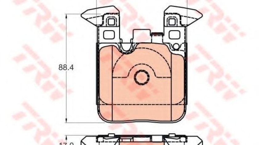 Set placute frana,frana disc BMW Seria 2 Cabriolet (F23) (2014 - 2016) TRW GDB2028 piesa NOUA