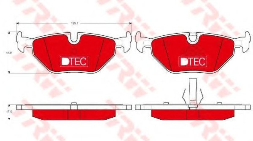 Set placute frana,frana disc BMW Seria 3 Compact (E36) (1994 - 2000) TRW GDB1344DTE piesa NOUA