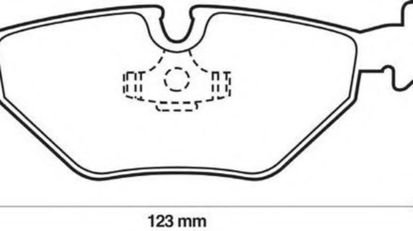 Set placute frana,frana disc BMW Seria 3 Compact (E46) (2001 - 2005) JURID 571960JC piesa NOUA