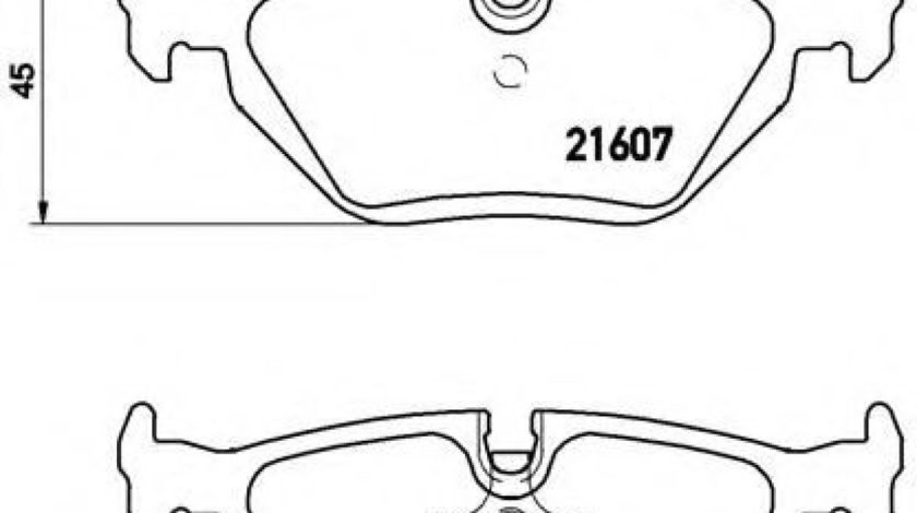 Set placute frana,frana disc BMW Seria 3 Compact (E36) (1994 - 2000) BREMBO P 06 013 piesa NOUA