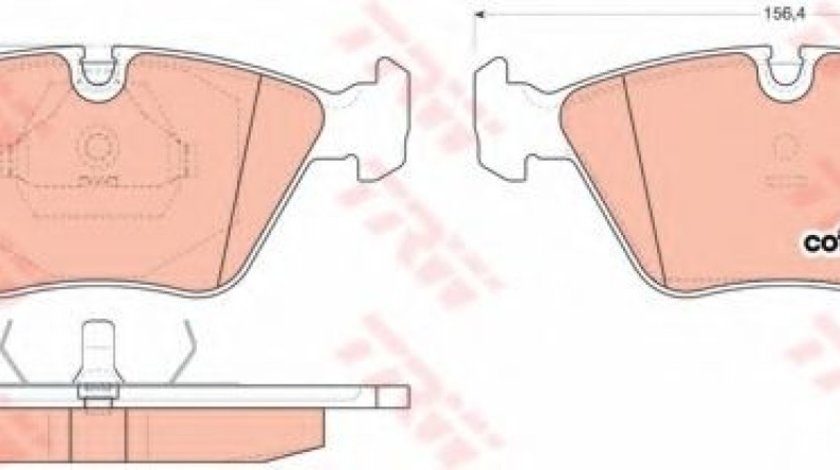 Set placute frana,frana disc BMW Seria 3 Cupe (E36) (1992 - 1999) TRW GDB916 piesa NOUA