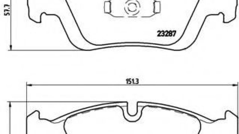 Set placute frana,frana disc BMW Seria 3 Cupe (E36) (1992 - 1999) BREMBO P 06 024 piesa NOUA