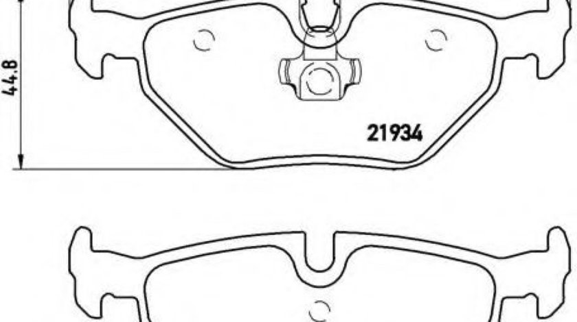 Set placute frana,frana disc BMW Seria 3 Cupe (E46) (1999 - 2006) BREMBO P 06 025 piesa NOUA