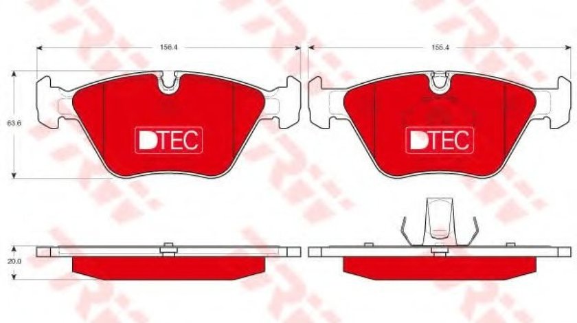 Set placute frana,frana disc BMW Seria 3 Cupe (E46) (1999 - 2006) TRW GDB1531DTE piesa NOUA