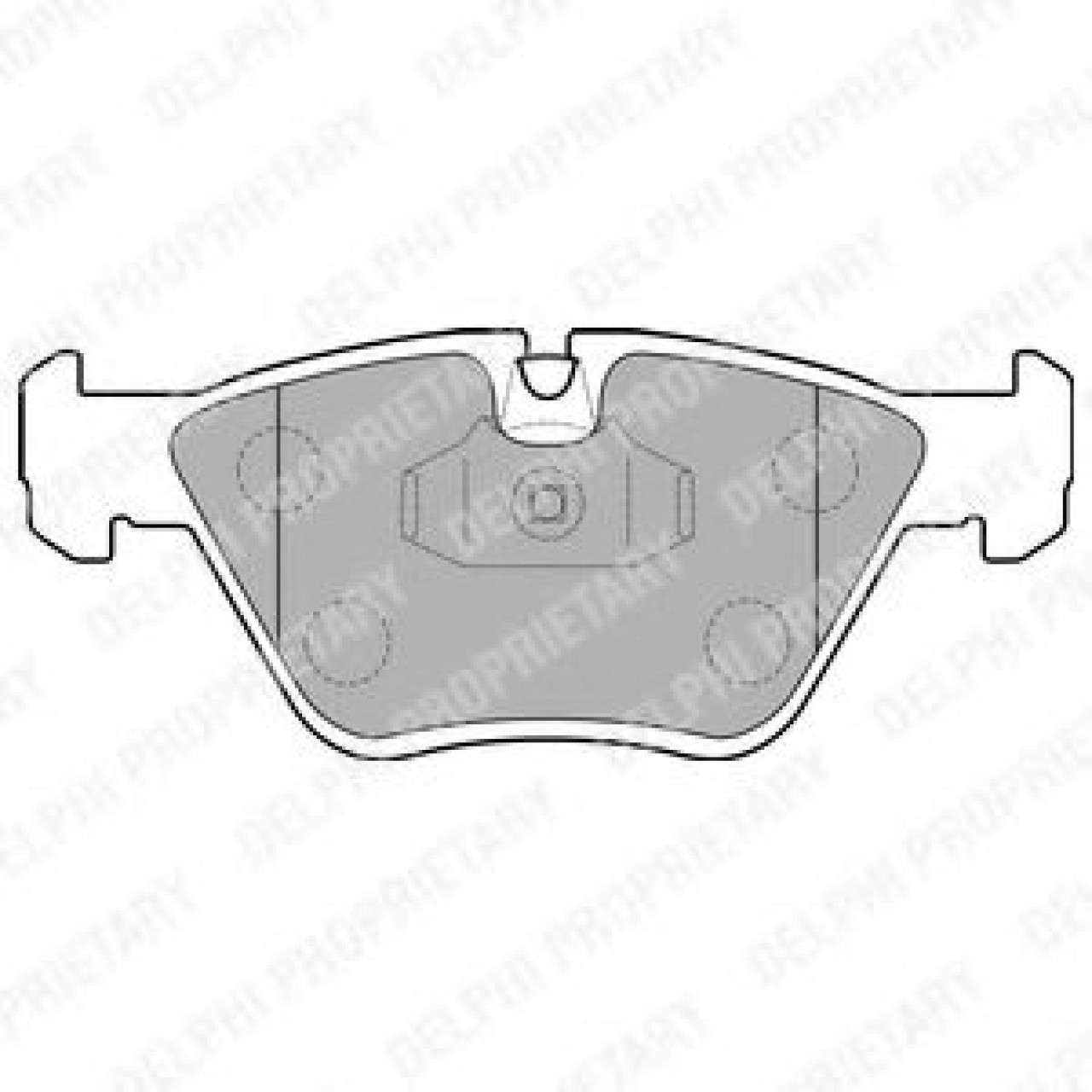 Set placute frana,frana disc BMW Seria 3 Cupe (E46) (1999 - 2006) DELPHI LP1843 piesa NOUA
