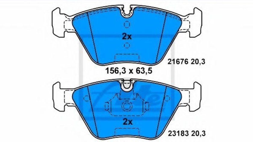 Set placute frana,frana disc BMW Seria 3 Cupe (E46) (1999 - 2006) ATE 13.0460-7155.2 piesa NOUA