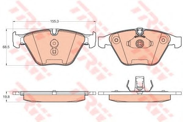 Set placute frana,frana disc BMW Seria 3 Cupe (E92) (2006 - 2013) TRW GDB2021 piesa NOUA