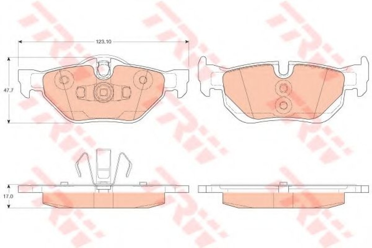 Set placute frana,frana disc BMW Seria 3 Cupe (E92) (2006 - 2013) TRW GDB2050 piesa NOUA