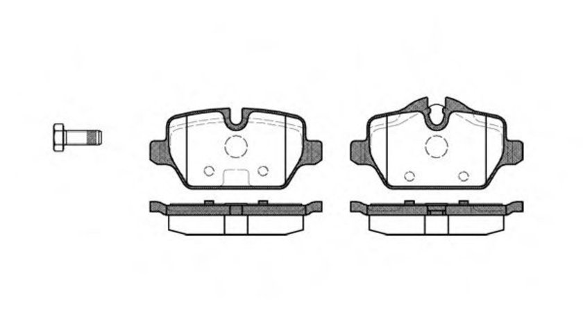 Set placute frana,frana disc BMW Seria 3 Cupe (E92) (2006 - 2013) REMSA 1132.00 piesa NOUA