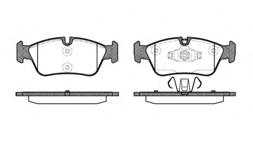 Set placute frana,frana disc BMW Seria 3 Cupe (E92) (2006 - 2013) REMSA 0384.60 piesa NOUA