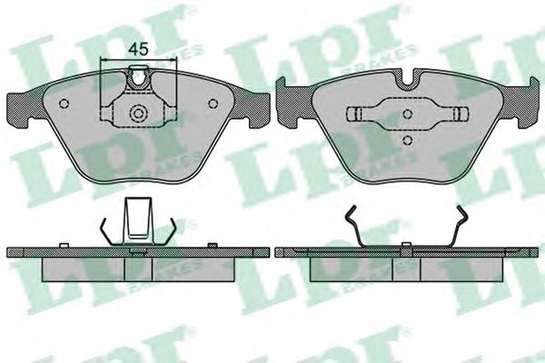Set placute frana,frana disc BMW Seria 3 Cupe (E92) (2006 - 2013) LPR 05P1510 piesa NOUA