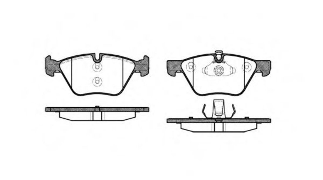 Set placute frana,frana disc BMW Seria 3 Cupe (E92) (2006 - 2013) REMSA 1052.00 piesa NOUA