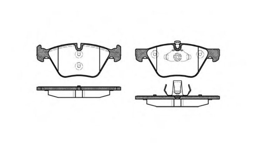 Set placute frana,frana disc BMW Seria 3 Cupe (E92) (2006 - 2013) REMSA 1052.00 piesa NOUA