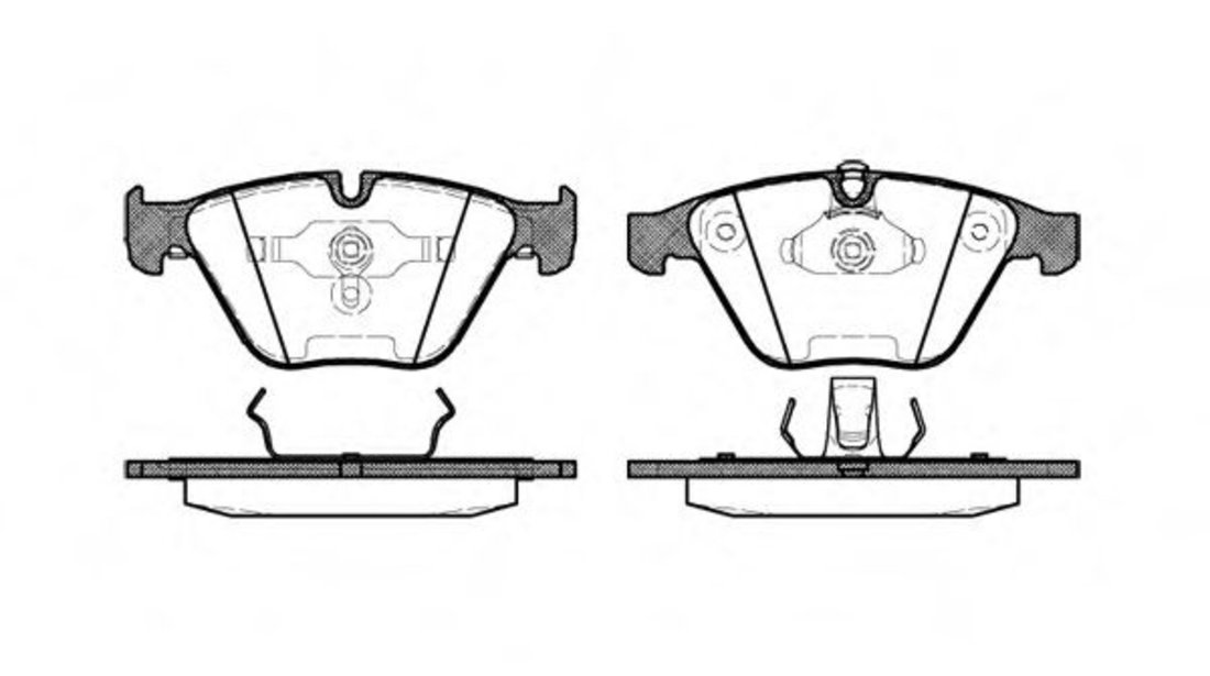 Set placute frana,frana disc BMW Seria 3 Cupe (E92) (2006 - 2013) REMSA 0857.00 piesa NOUA