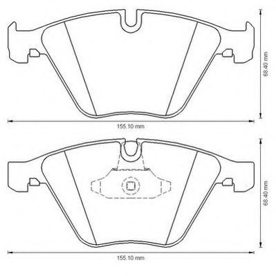 Set placute frana,frana disc BMW Seria 3 Cupe (E92) (2006 - 2013) JURID 573181JC piesa NOUA