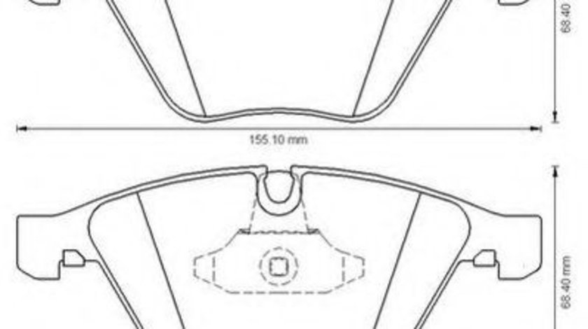 Set placute frana,frana disc BMW Seria 3 Cupe (E92) (2006 - 2013) JURID 573181JC piesa NOUA