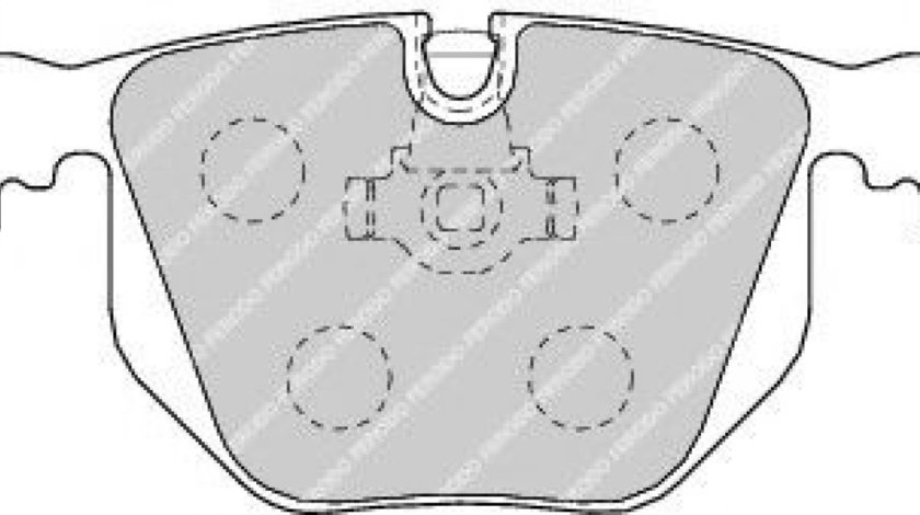 Set placute frana,frana disc BMW Seria 3 (E46) (1998 - 2005) FERODO FDB1483 piesa NOUA