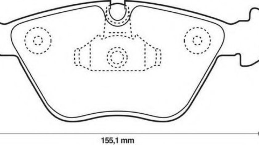 Set placute frana,frana disc BMW Seria 3 (E46) (1998 - 2005) JURID 571994J piesa NOUA