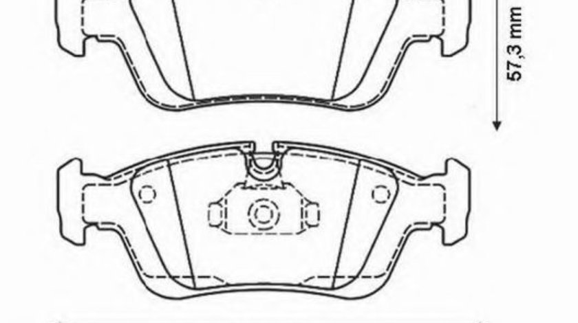 Set placute frana,frana disc BMW Seria 3 (E46) (1998 - 2005) JURID 571959J piesa NOUA