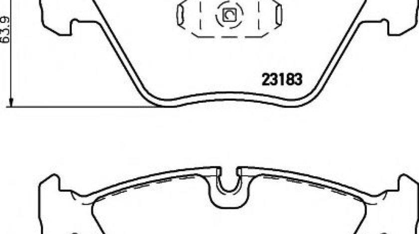 Set placute frana,frana disc BMW Seria 3 (E46) (1998 - 2005) HELLA PAGID 8DB 355 009-001 piesa NOUA