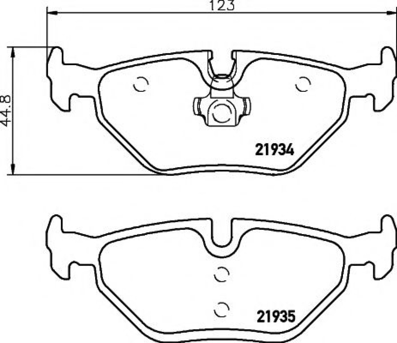 Set placute frana,frana disc BMW Seria 3 (E46) (1998 - 2005) TEXTAR 2193402 piesa NOUA